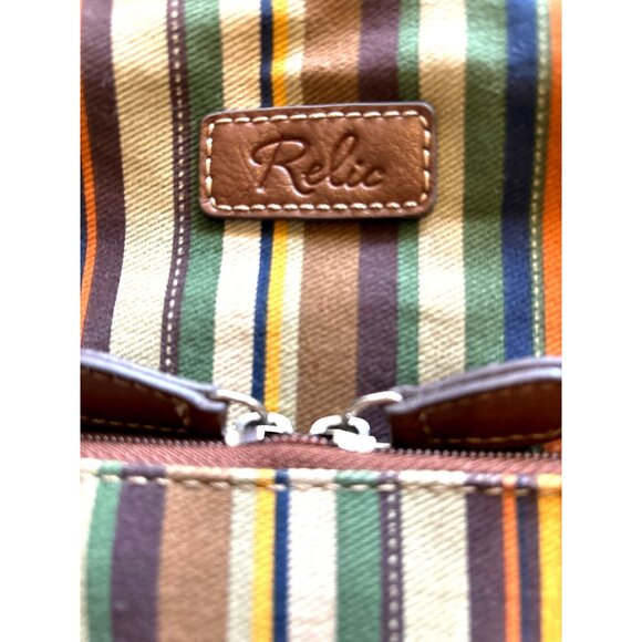 Relic Striped Crossbody Bag With Adjustable Strap & Multiple Pockets Purse Fall - Picture 3 of 9